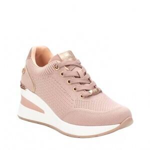 NEW XTI women's wedge sneakers in nude